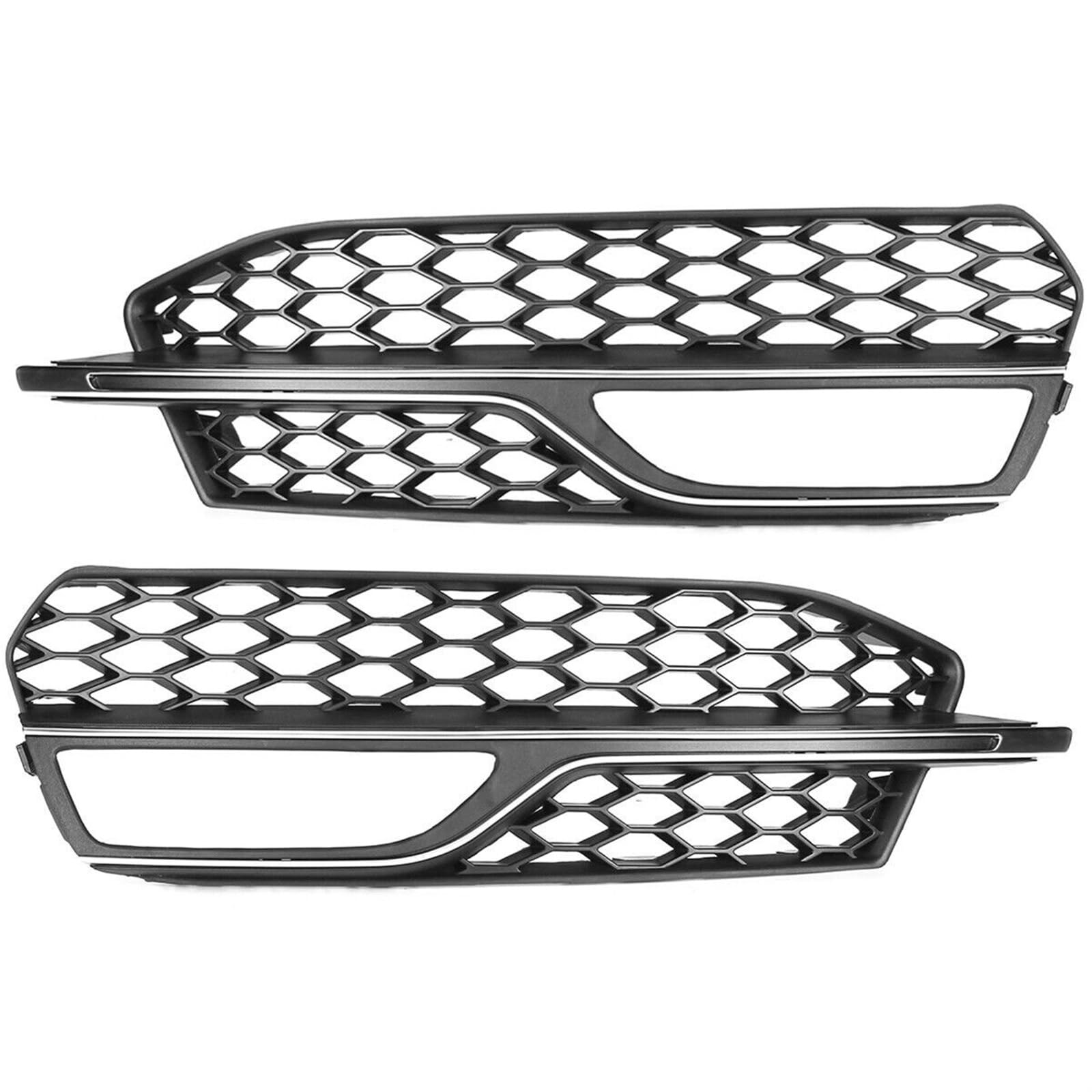 Kühlergrill Nebelscheinwerfer Links- und rechtsseitiger Nebelscheinwerfergrill for die vordere Stoßstange mit verchromtem Wabengitter-Ziergitter , for Audi , for A3 S-Line S3 2013-2016 8V3807681 8V380 Kühlergrill Nebelscheinwerfer Links- und rechtsseitiger Nebelscheinwerfergrill for die vordere Stoßstange mit verchromtem Wabengitter-Ziergitter , for Audi , for A3 S-Line S3 2013-2016 8V3807681 8V380 von ZDPVK