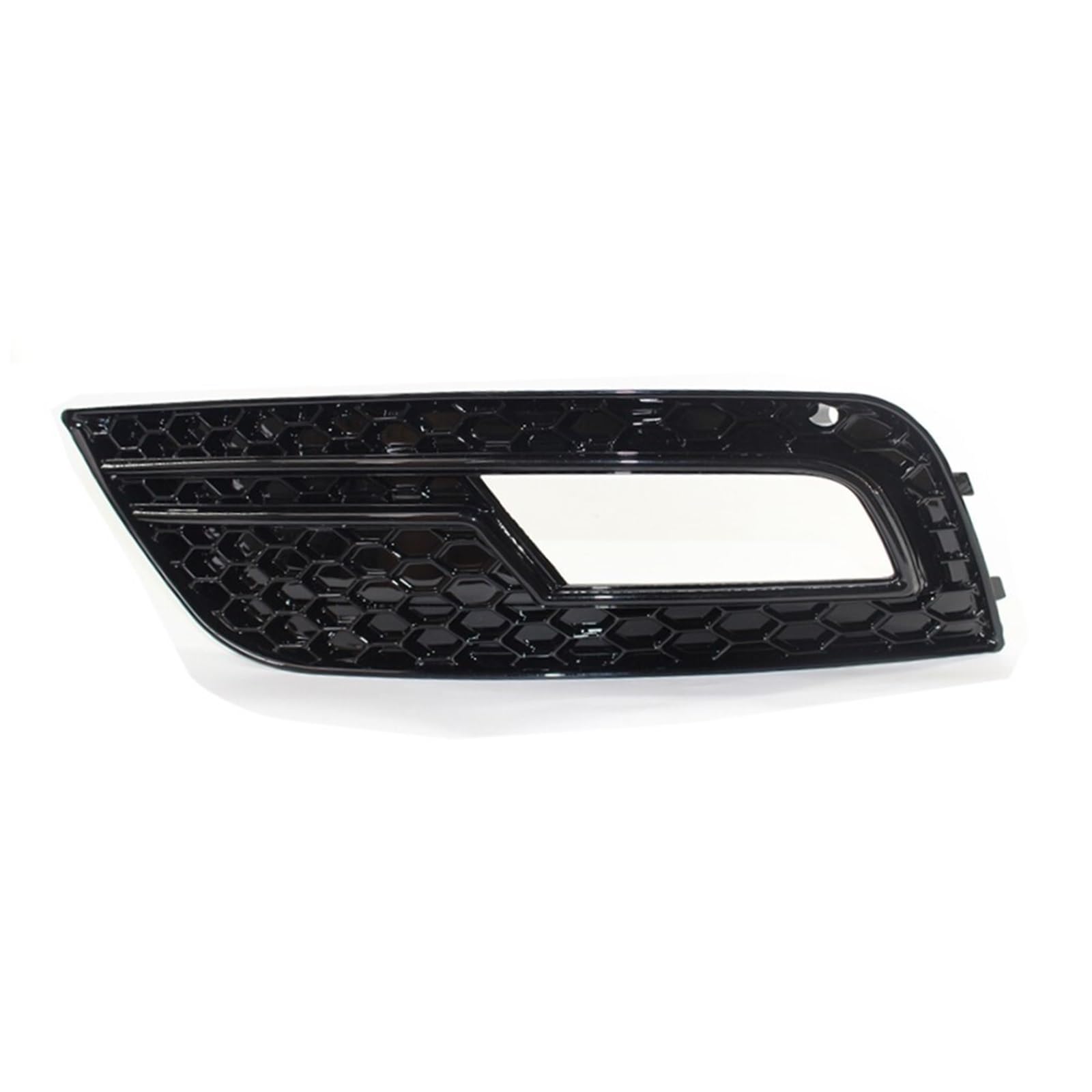 Kühlergrill Nebelscheinwerfer Nebelscheinwerfergrillabdeckung aus verchromtem, schwarzem Wabengitter for die vordere Stoßstange, for Audi, for A4 B8.5 Standard Edition 2013–2016(Left Black) von ZDPVK