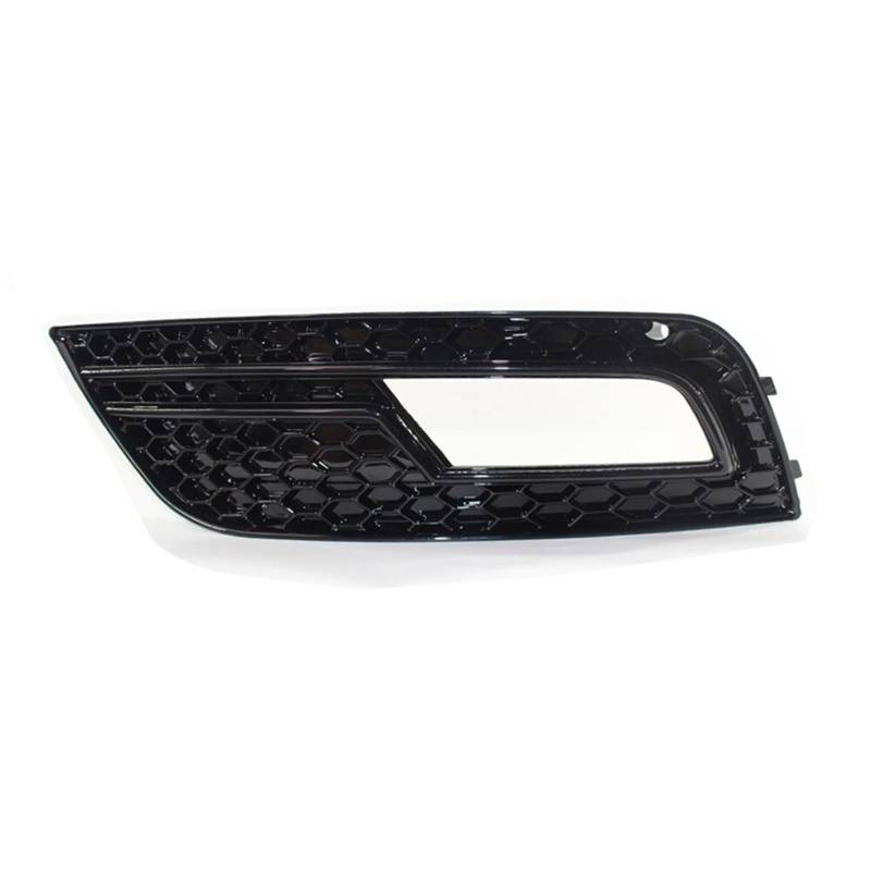 Kühlergrill Nebelscheinwerfer Nebelscheinwerfergrillabdeckung aus verchromtem, schwarzem Wabengitter for die vordere Stoßstange, for Audi, for A4 B8.5 Standard Edition 2013–2016(Left Black) von ZDPVK