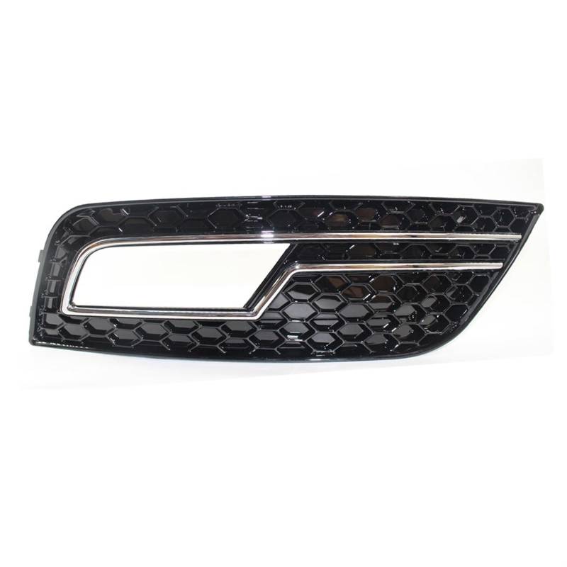 Kühlergrill Nebelscheinwerfer Nebelscheinwerfergrillabdeckung aus verchromtem, schwarzem Wabengitter for die vordere Stoßstange, for Audi, for A4 B8.5 Standard Edition 2013–2016(Right Chrome Black) von ZDPVK