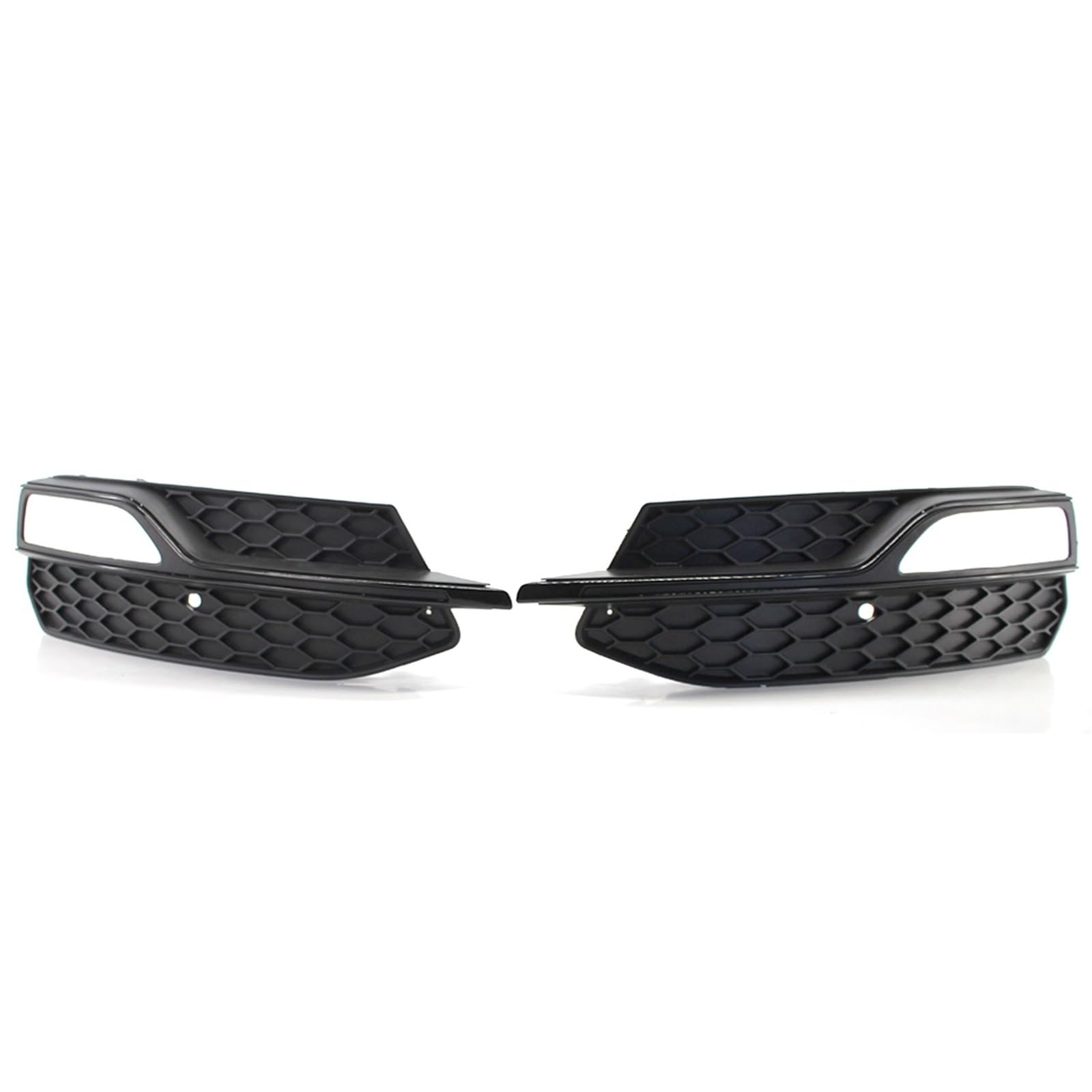 Kühlergrill Nebelscheinwerfer Paar Auto Links rechts Frontstoßstange Nebelscheinwerfer Kühlergrill Abdeckung, for Audi, for A3 Sline S3 2014 2015 2016 2017 8V3807681 8V3807682(Black) von ZDPVK