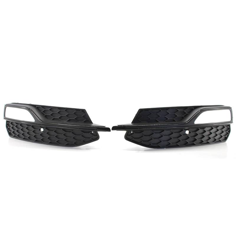 Kühlergrill Nebelscheinwerfer Paar Auto Links rechts Frontstoßstange Nebelscheinwerfer Kühlergrill Abdeckung, for Audi, for A3 Sline S3 2014 2015 2016 2017 8V3807681 8V3807682(Black) von ZDPVK