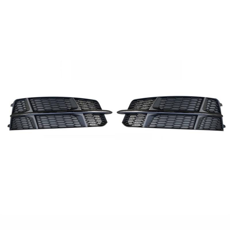 Kühlergrill Nebelscheinwerfer Paar automatische Nebelscheinwerfer-Kühlergrillabdeckung for die linke und rechte Frontstoßstange, for Audi, for A6 C7 S-line 2016 2017 2018, Waben-Sechseck-Nebelscheinwe von ZDPVK