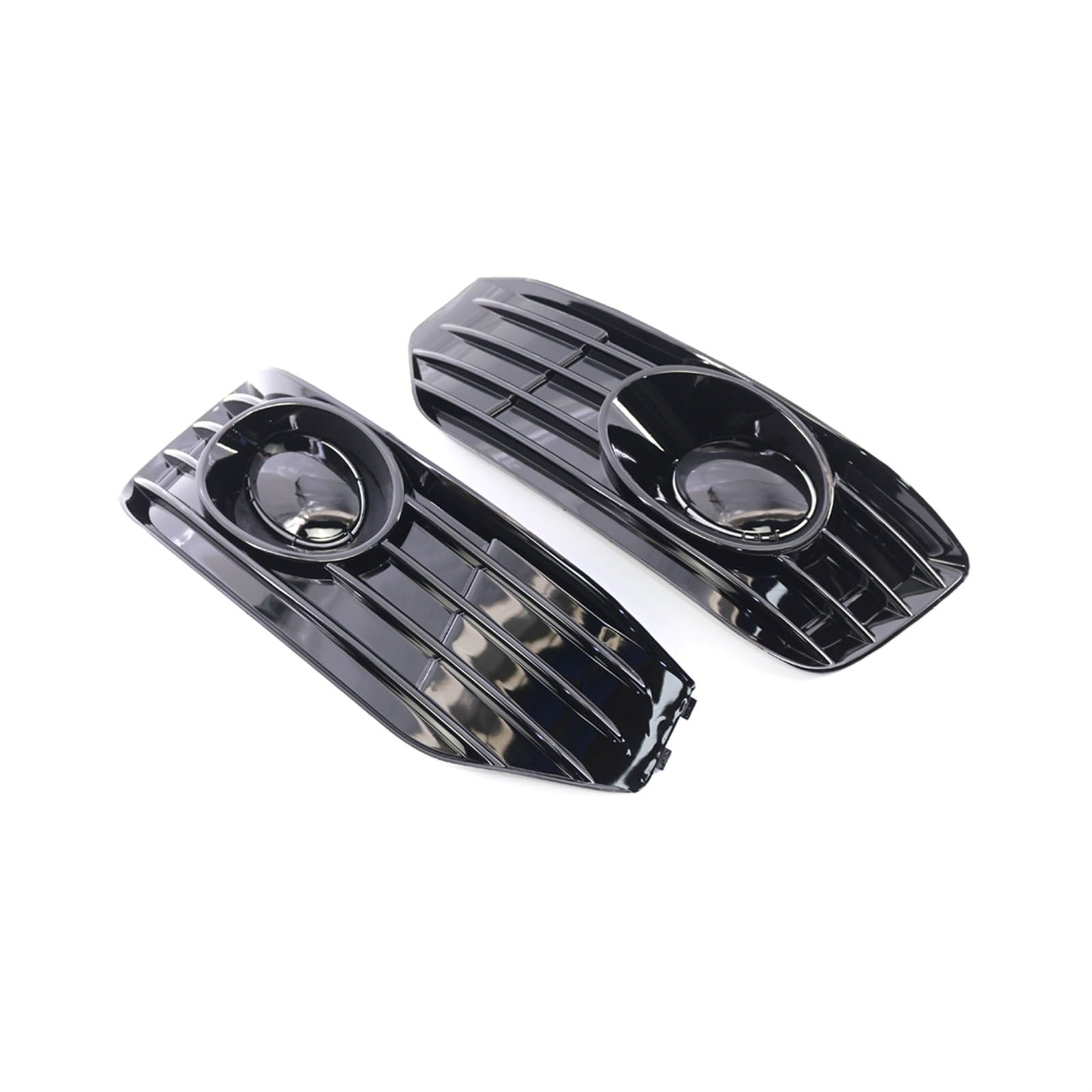 Kühlergrill Nebelscheinwerfer Paar schwarz glänzender Nebelscheinwerfergrill for Transporter, for VW, for T5 T5.1 SPORTLINE 2010-2015 Nebelscheinwerfergrillabdeckung von ZDPVK