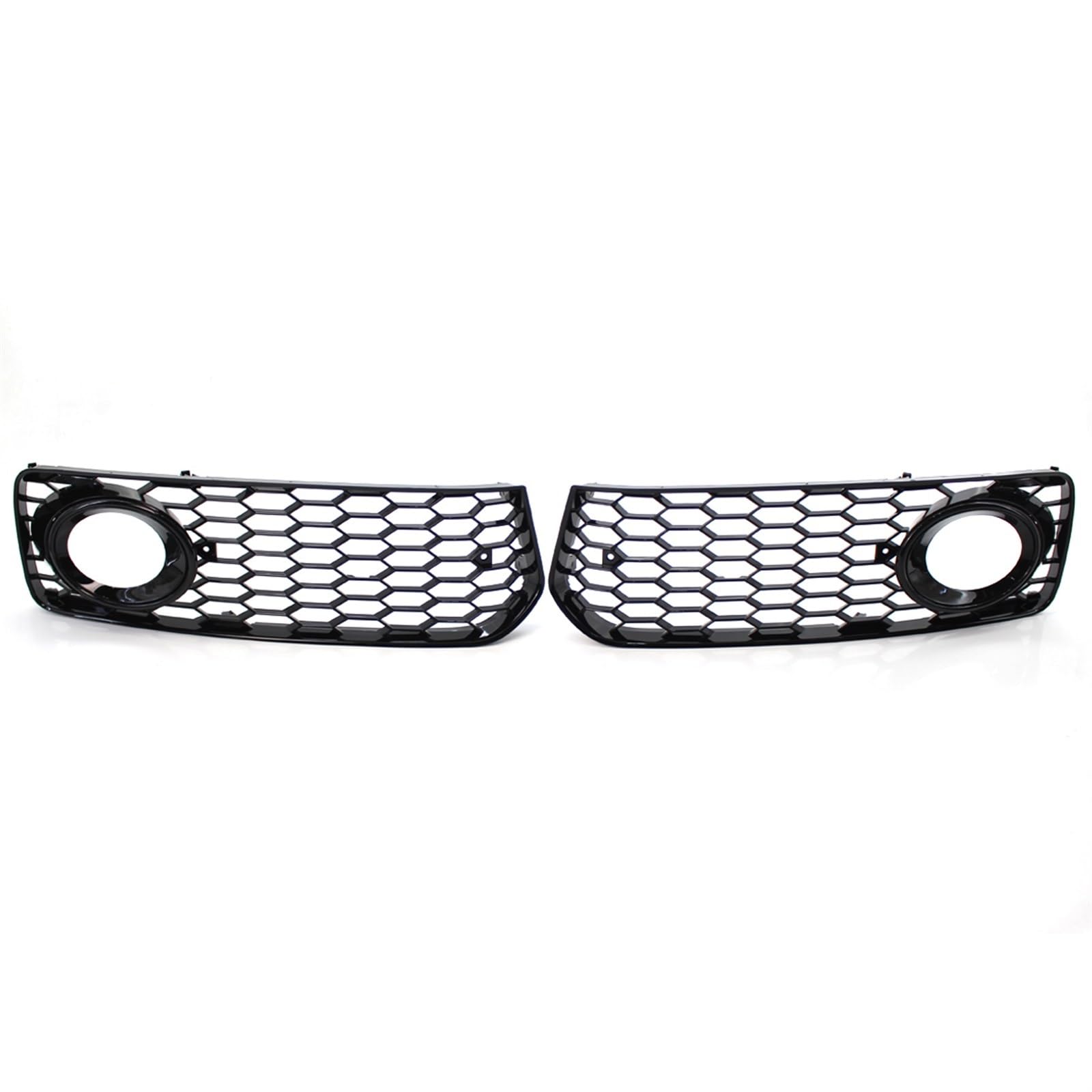 Kühlergrill Nebelscheinwerfer Schwarz glänzender Nebelscheinwerfergrill fürs Auto, Waben-Kühlergrill, passend for Audi, for A5 S-Line/S5 B8 RS5 2008–2012(Black) von ZDPVK