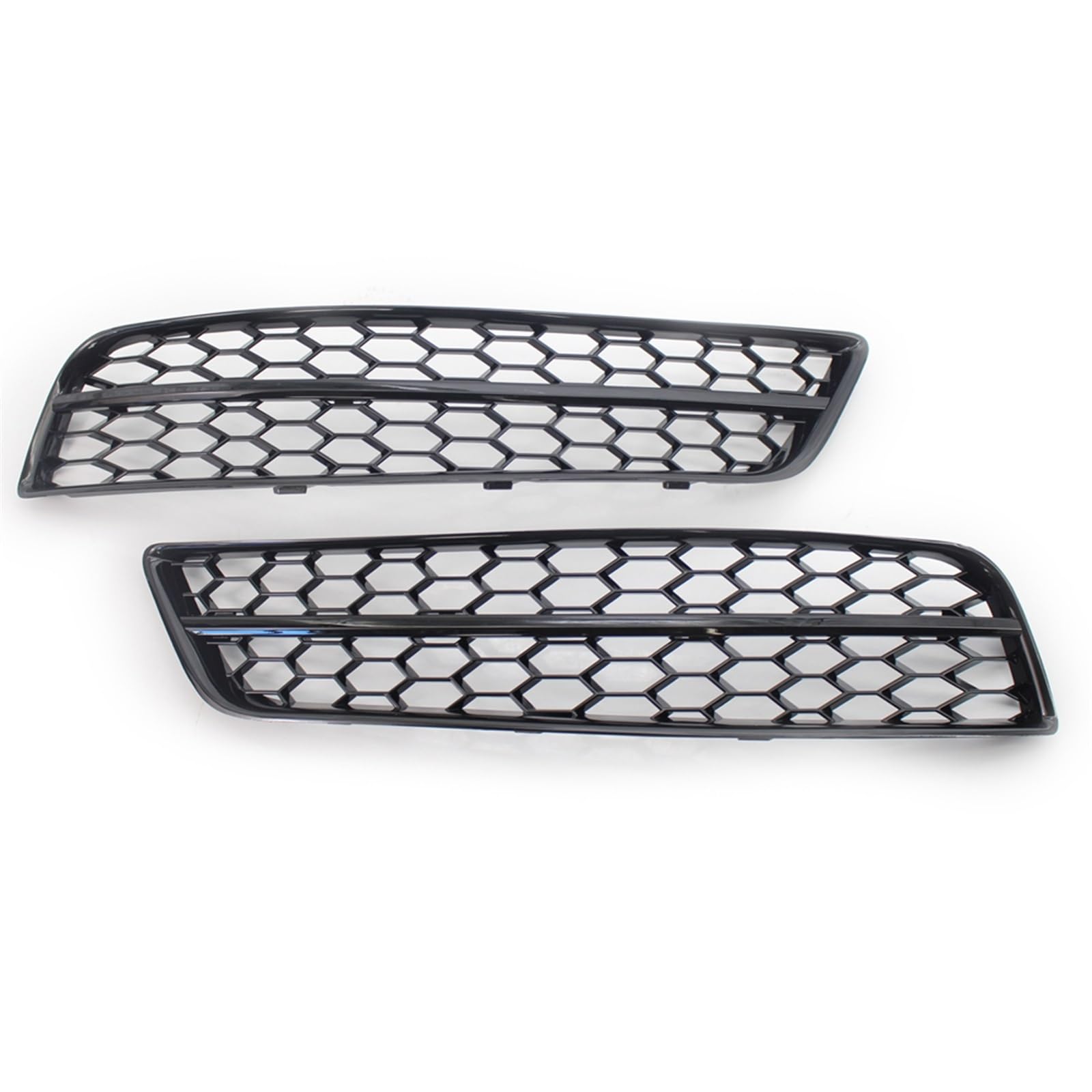 Kühlergrill Nebelscheinwerfer Schwarz glänzender Wabengitter-Nebelscheinwerfer-Abdeckung mit Wabengitter, Links + rechts, for Audi, for A3 8P 2009 2010 2011 2012 2013(Black) von ZDPVK