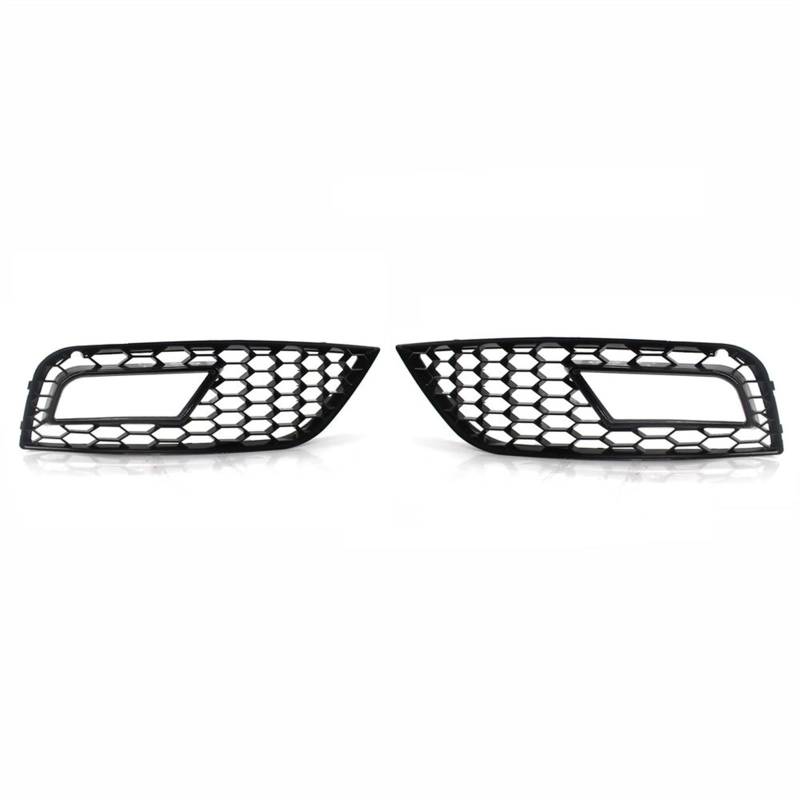Kühlergrill Nebelscheinwerfer Schwarz glänzender unterer Kühlergrill for die vordere Stoßstange, Nebelscheinwerfergrill, for Audi, for A4 B8.5 Standard Edition 2013–2016, Nebelscheinwerfergrill mit Wa von ZDPVK