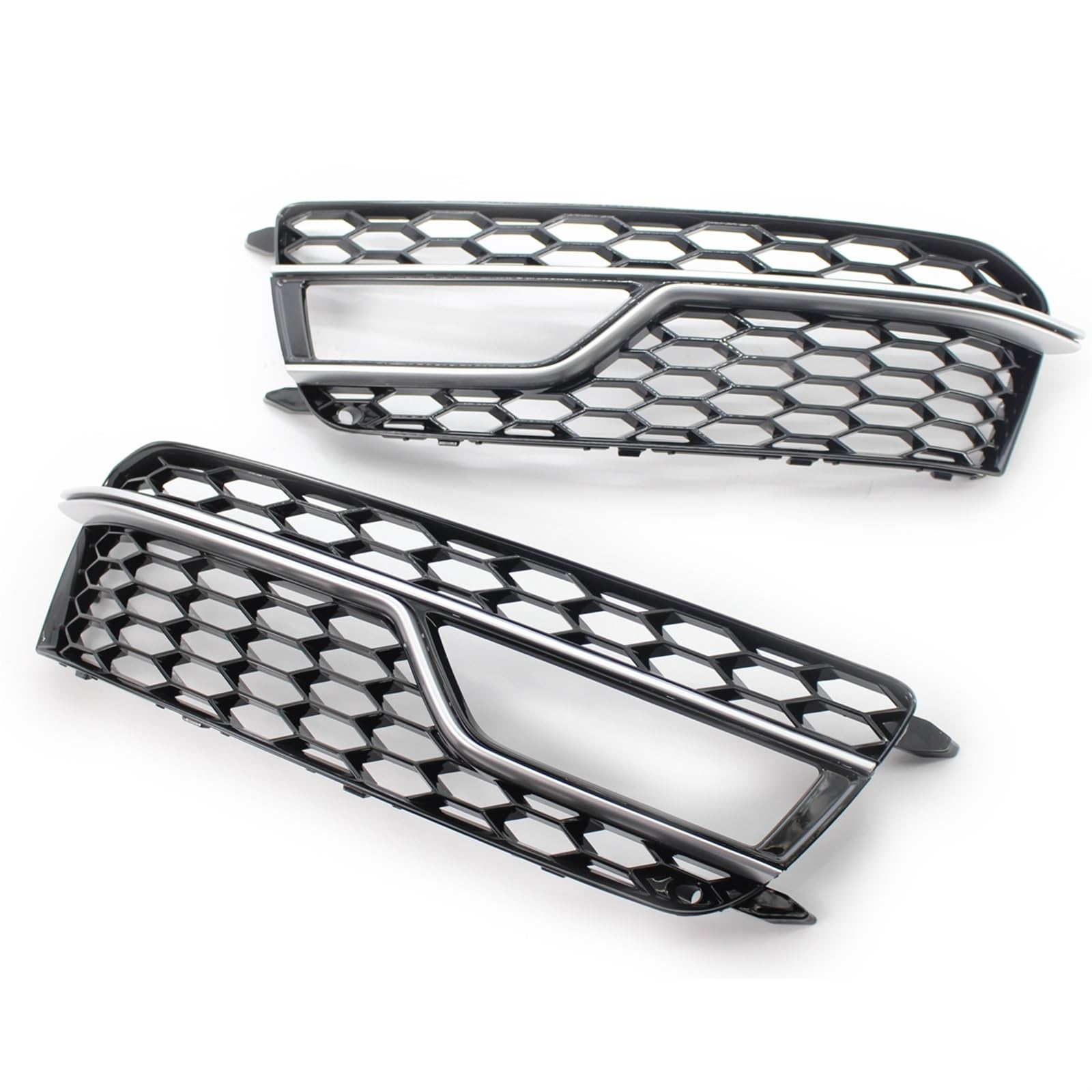 Kühlergrill Nebelscheinwerfer Schwarz verchromte Auto-Wabengitter-Stoßstangen-Nebelscheinwerfer-Abdeckung, Kühlergrill-Abdeckung, for Audi, for S5 A5 S-Lines 2013-2016 8T0807681M 8T0807682M(Chrome) Kühlergrill Nebelscheinwerfer Schwarz verchromte Auto-Wabengitter-Stoßstangen-Nebelscheinwerfer-Abdeckung, Kühlergrill-Abdeckung, for Audi, for S5 A5 S-Lines 2013-2016 8T0807681M 8T0807682M(Chrome) von ZDPVK