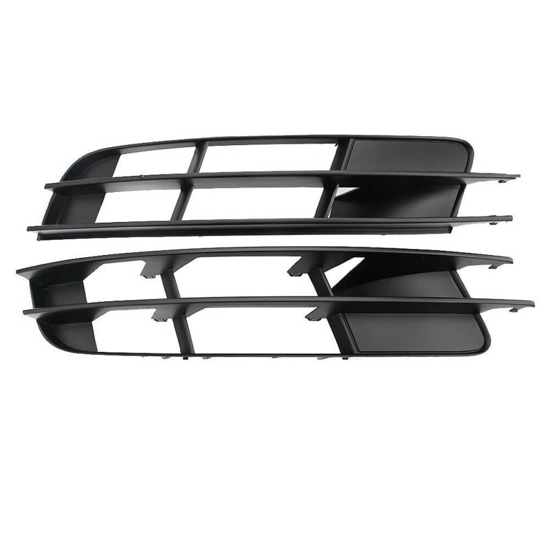 Kühlergrill Nebelscheinwerfer for Audi, for Q7 2007 2008 2009 Schwarzes Auto vorne Links rechts unterer Stoßstangengrill Nebelscheinwerfergrillabdeckung 4L0807681 4L0807682(1Pair) von ZDPVK