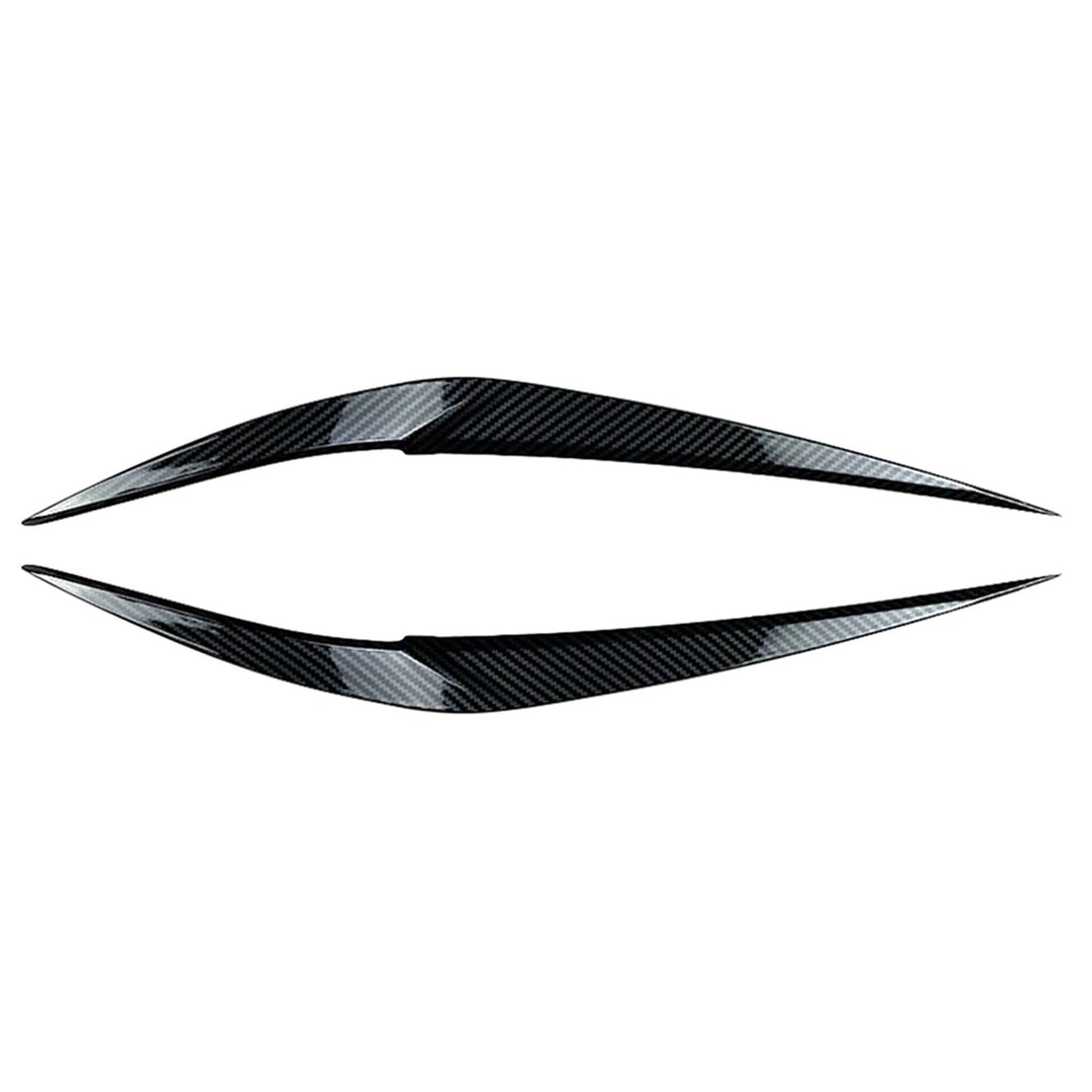 ZDPVK Autoscheinwerfer-Augenbraue ABS Auto Scheinwerfer Augenbrauen Augenlid Abdeckung Dekor Trim, for BMW, for X1 F48 2016-2020(Carbon Fiber Look) von ZDPVK