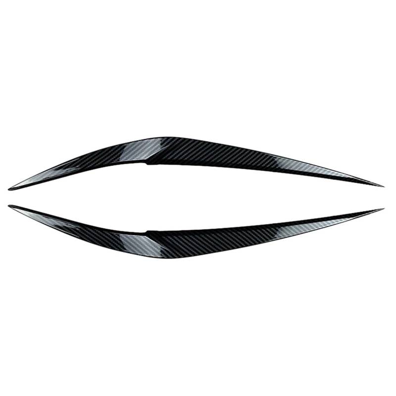 ZDPVK Autoscheinwerfer-Augenbraue ABS Auto Scheinwerfer Augenbrauen Augenlid Abdeckung Dekor Trim, for BMW, for X1 F48 2016-2020(Carbon Fiber Look) von ZDPVK