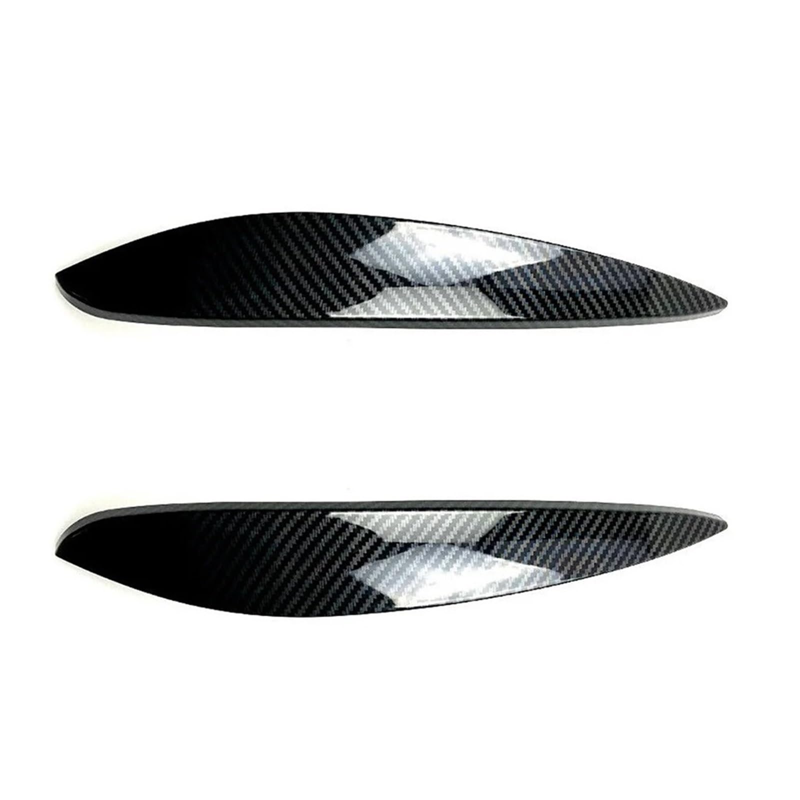 ZDPVK Autoscheinwerfer-Augenbraue ABS Auto Scheinwerfer Augenlid Deckel Augenbrauen Trim Abdeckung, for Mercedes Benz, for Smart 2014-2018(Carbon Fiber Styling) von ZDPVK