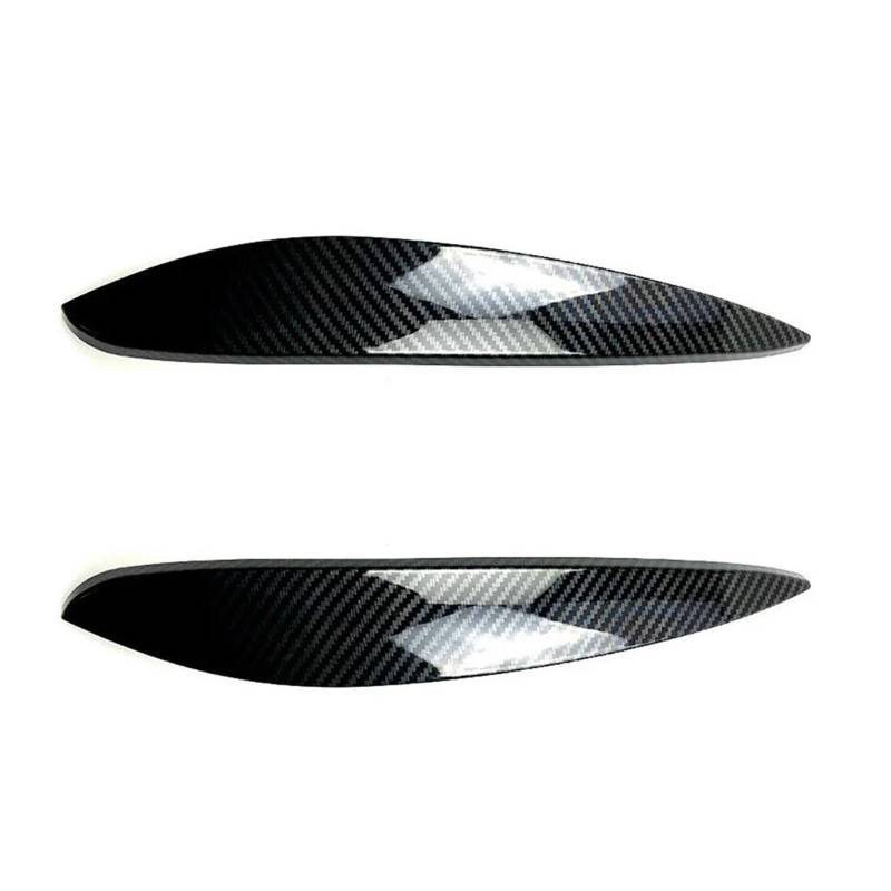 ZDPVK Autoscheinwerfer-Augenbraue ABS Auto Scheinwerfer Augenlid Deckel Augenbrauen Trim Abdeckung, for Mercedes Benz, for Smart 2014-2018(Carbon Fiber Styling) von ZDPVK
