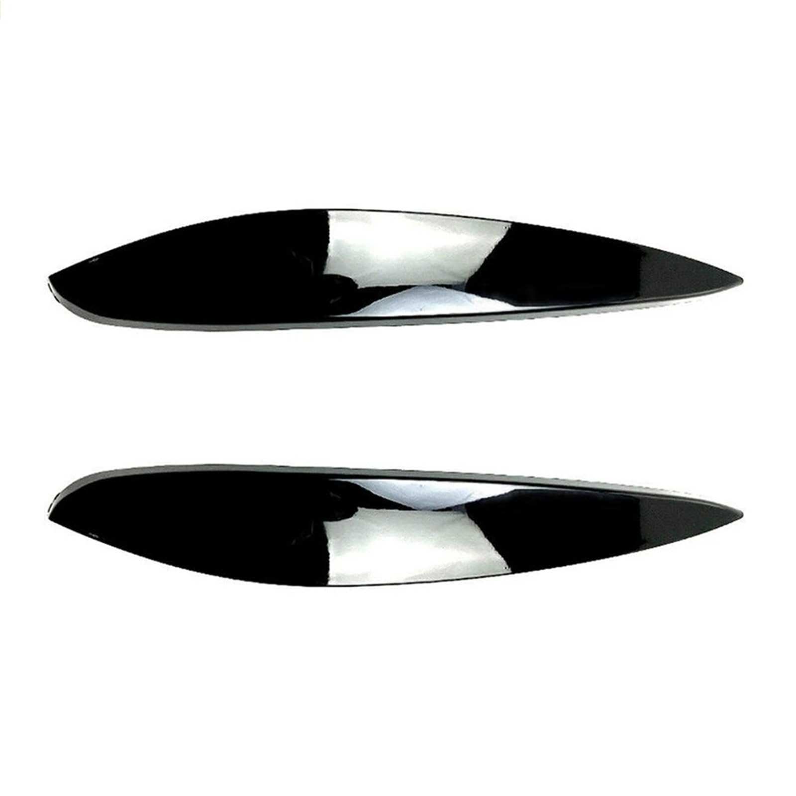 ZDPVK Autoscheinwerfer-Augenbraue ABS Auto Scheinwerfer Augenlid Deckel Augenbrauen Trim Abdeckung, for Mercedes Benz, for Smart 2014-2018(Glossy Black) von ZDPVK