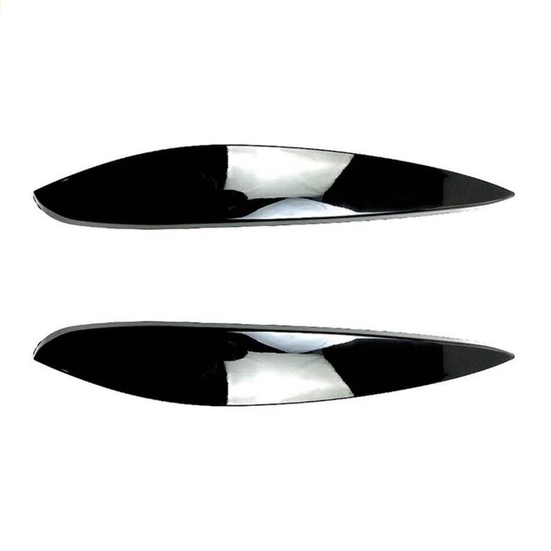 ZDPVK Autoscheinwerfer-Augenbraue ABS Auto Scheinwerfer Augenlid Deckel Augenbrauen Trim Abdeckung, for Mercedes Benz, for Smart 2014-2018(Glossy Black) von ZDPVK