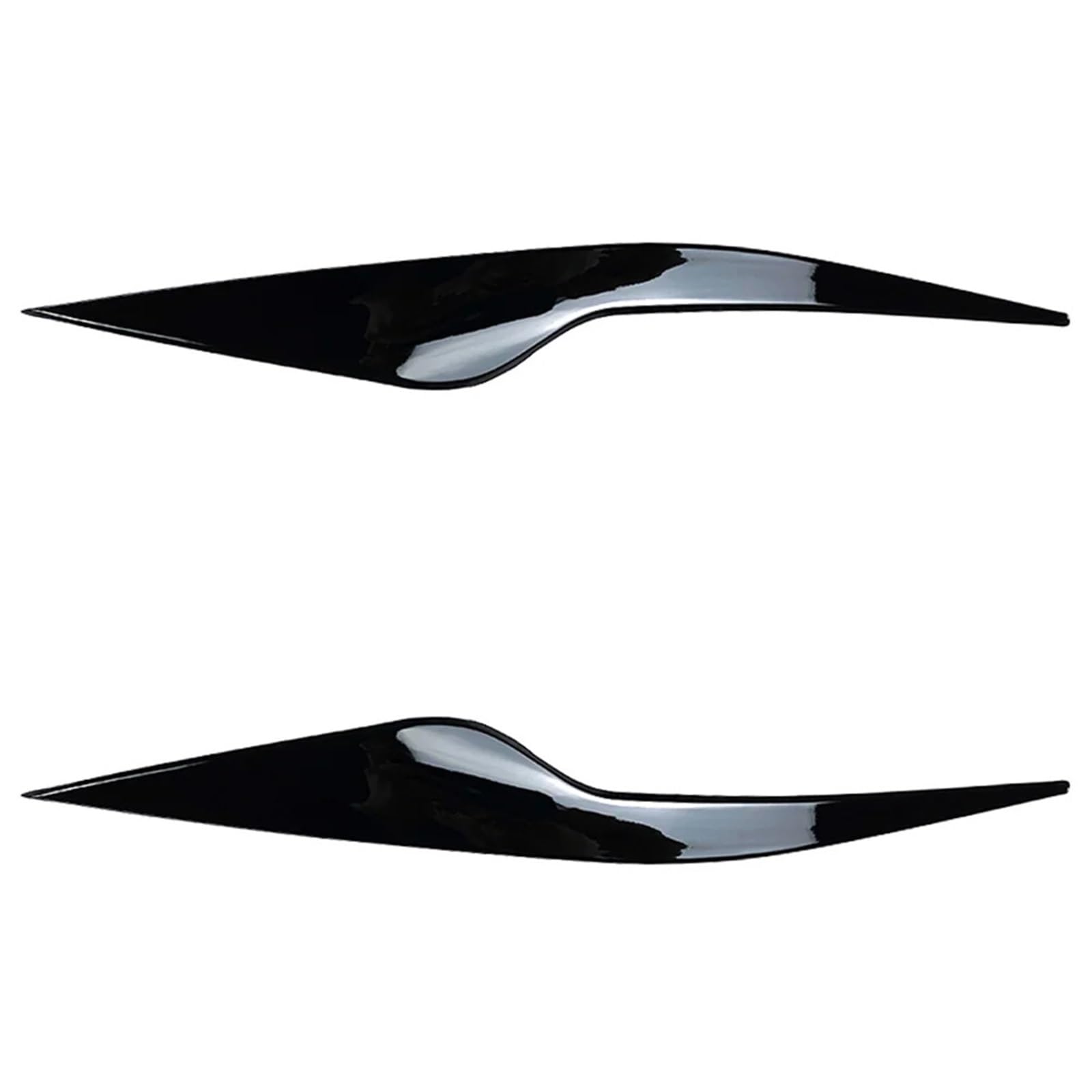 ZDPVK Autoscheinwerfer-Augenbraue Auto-Augenlider Scheinwerfer-Augenbrauen-Dekorationsverkleidung, for Ford, for Focus MK2 C307 2008-2010(Glossy Black) von ZDPVK