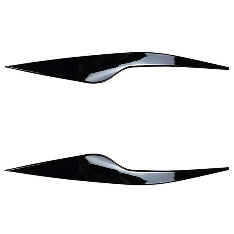 ZDPVK Autoscheinwerfer-Augenbraue Auto-Augenlider Scheinwerfer-Augenbrauen-Dekorationsverkleidung, for Ford, for Focus MK2 C307 2008-2010(Glossy Black) von ZDPVK