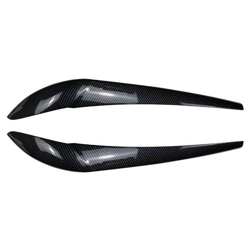 ZDPVK Autoscheinwerfer-Augenbraue Auto Frontscheinwerfer Augenbrauen Augenlid Abdeckung Trim, for BMW, for X3 F25 X4 F26 2014-2017(Carbon Fiber) von ZDPVK