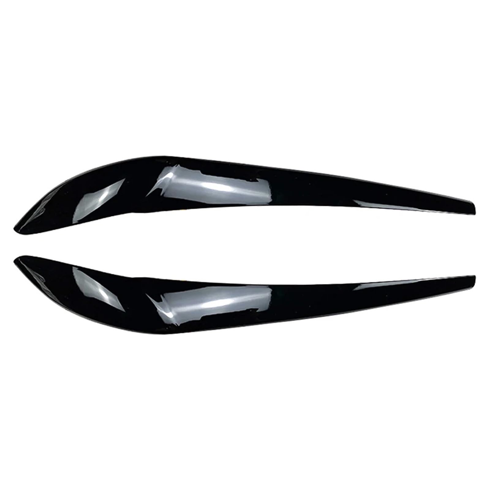 ZDPVK Autoscheinwerfer-Augenbraue Auto Frontscheinwerfer Augenbrauen Augenlid Abdeckung Trim, for BMW, for X3 F25 X4 F26 2014-2017(Glossy Black) von ZDPVK