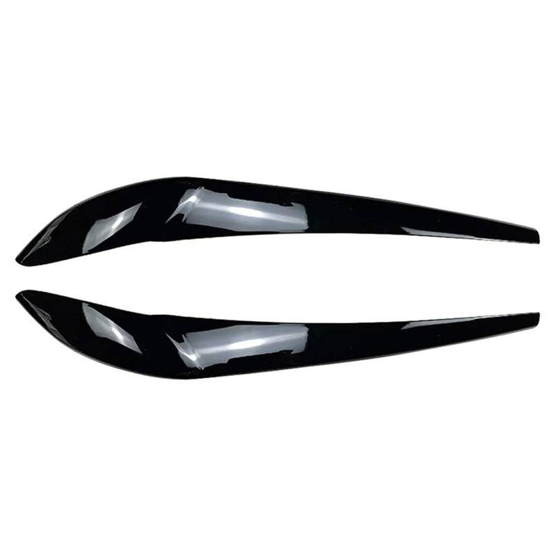 ZDPVK Autoscheinwerfer-Augenbraue Auto Frontscheinwerfer Augenbrauen Augenlid Abdeckung Trim, for BMW, for X3 F25 X4 F26 2014-2017(Glossy Black) von ZDPVK