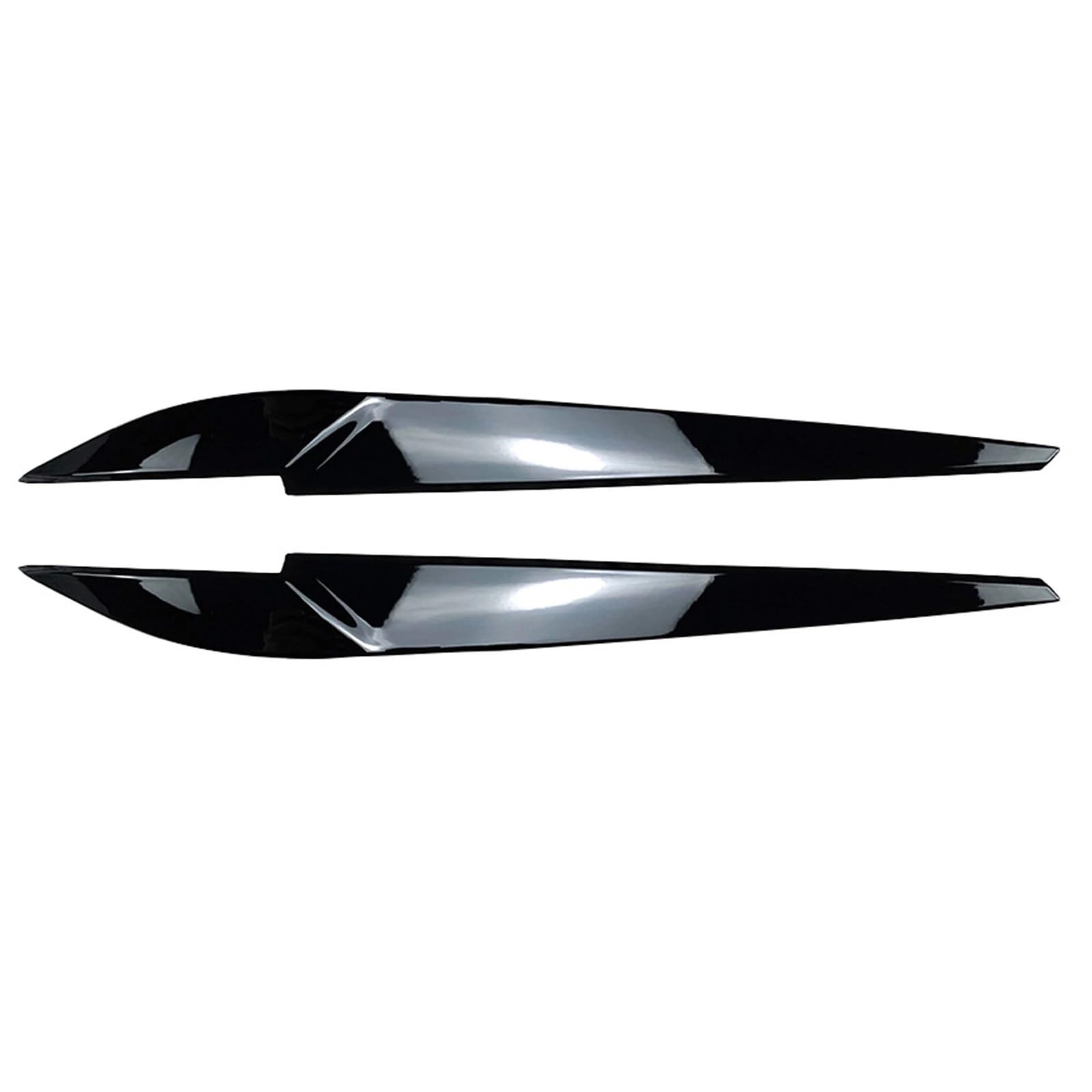 ZDPVK Autoscheinwerfer-Augenbraue Auto Frontscheinwerfer Augenbrauen Augenlid Lampe Licht Augenbrauen Aufkleber, for BMW, for X5 F15 X6 F16 2014-2018(Gloss Black) von ZDPVK