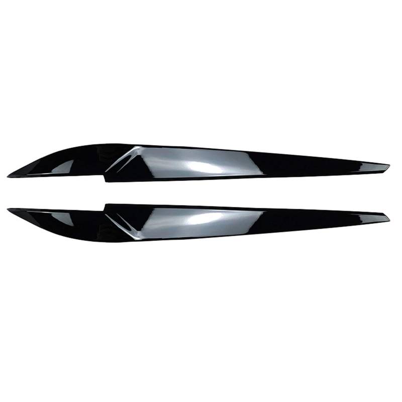 ZDPVK Autoscheinwerfer-Augenbraue Auto Frontscheinwerfer Augenbrauen Augenlid Lampe Licht Augenbrauen Aufkleber, for BMW, for X5 F15 X6 F16 2014-2018(Gloss Black) von ZDPVK