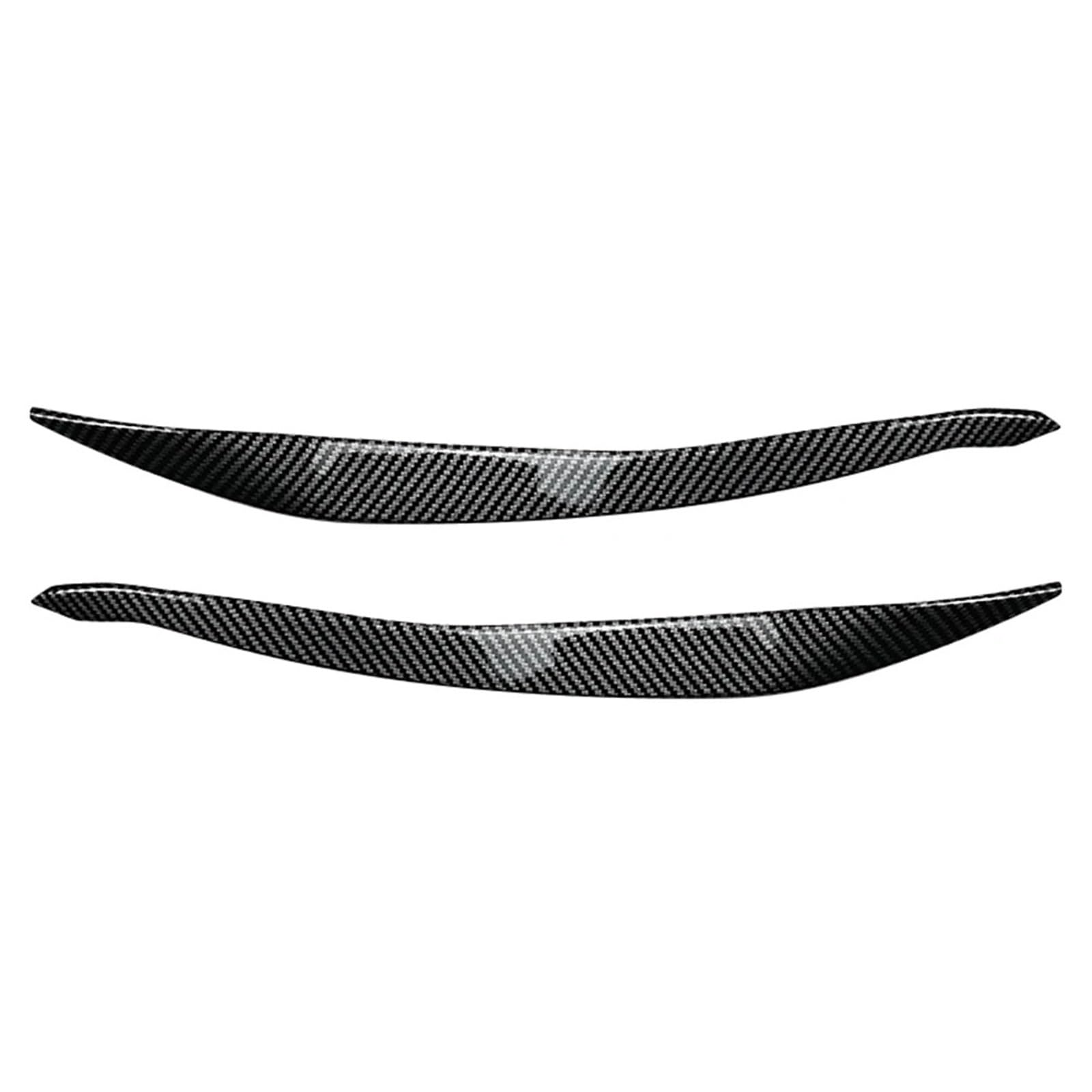 ZDPVK Autoscheinwerfer-Augenbraue Auto Frontscheinwerfer Augenlider Augenbrauenabdeckung Dekoration, for BMW, for F10 F11 5 Series 2015 2016 2017(Carbon Fiber Black) von ZDPVK