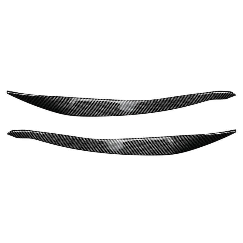 ZDPVK Autoscheinwerfer-Augenbraue Auto Frontscheinwerfer Augenlider Augenbrauenabdeckung Dekoration, for BMW, for F10 F11 5 Series 2015 2016 2017(Carbon Fiber Black) von ZDPVK