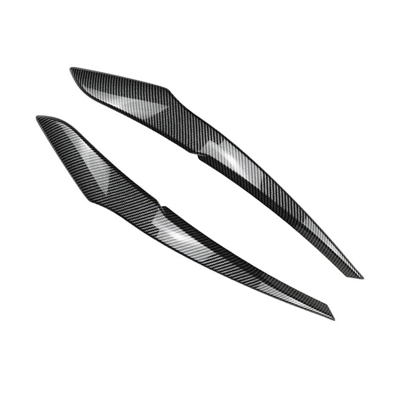 ZDPVK Autoscheinwerfer-Augenbraue Auto Frontscheinwerfer Augenlider Augenbrauenabdeckung Dekoration Zieraufkleber, for BMW, for 1er F20 F21 2011-2014 Basisversion(Carbon Fiber Look) von ZDPVK