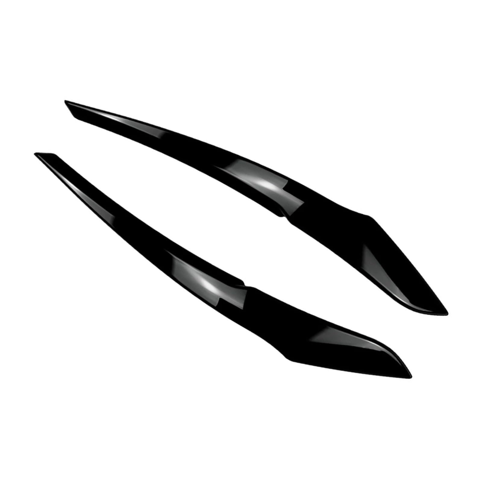 ZDPVK Autoscheinwerfer-Augenbraue Auto Frontscheinwerfer Augenlider Augenbrauenabdeckung Dekoration Zieraufkleber, for BMW, for 1er F20 F21 2011-2014 Basisversion(Gloss Black) von ZDPVK