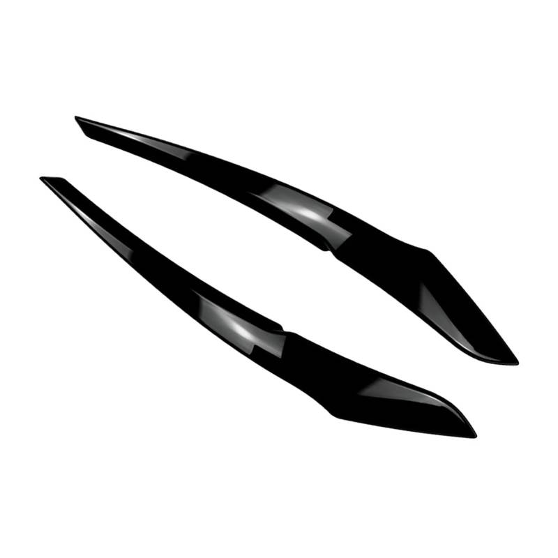 ZDPVK Autoscheinwerfer-Augenbraue Auto Frontscheinwerfer Augenlider Augenbrauenabdeckung Dekoration Zieraufkleber, for BMW, for 1er F20 F21 2011-2014 Basisversion(Gloss Black) von ZDPVK