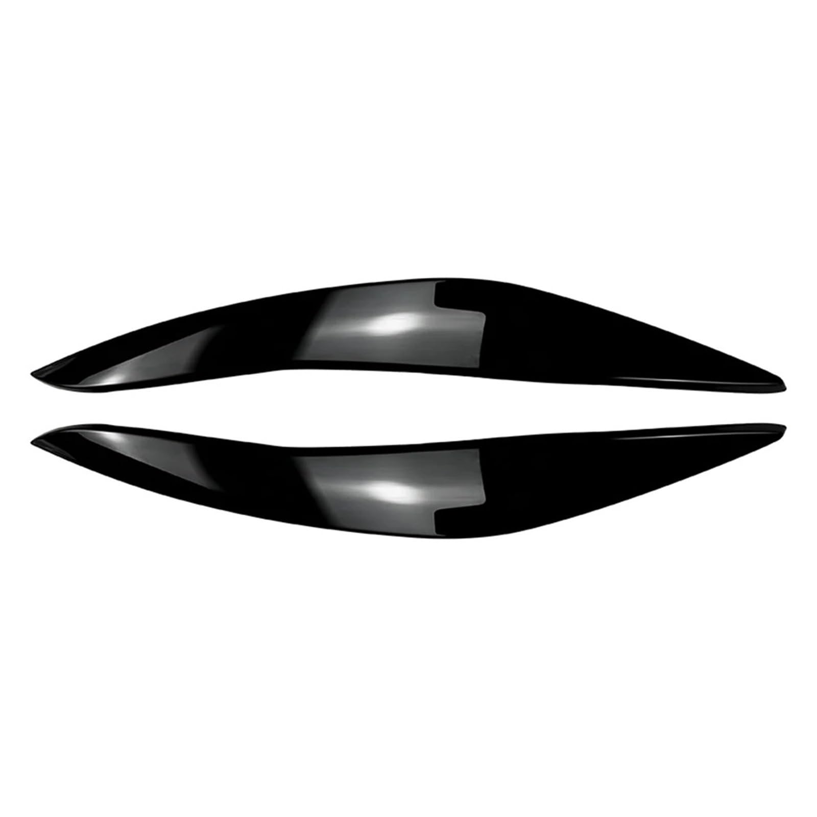 ZDPVK Autoscheinwerfer-Augenbraue Auto Frontscheinwerfer Augenlider Augenbrauenabdeckung Verkleidung, for BMW, for 5er F10 F11 2011-2014(Bright Black) von ZDPVK