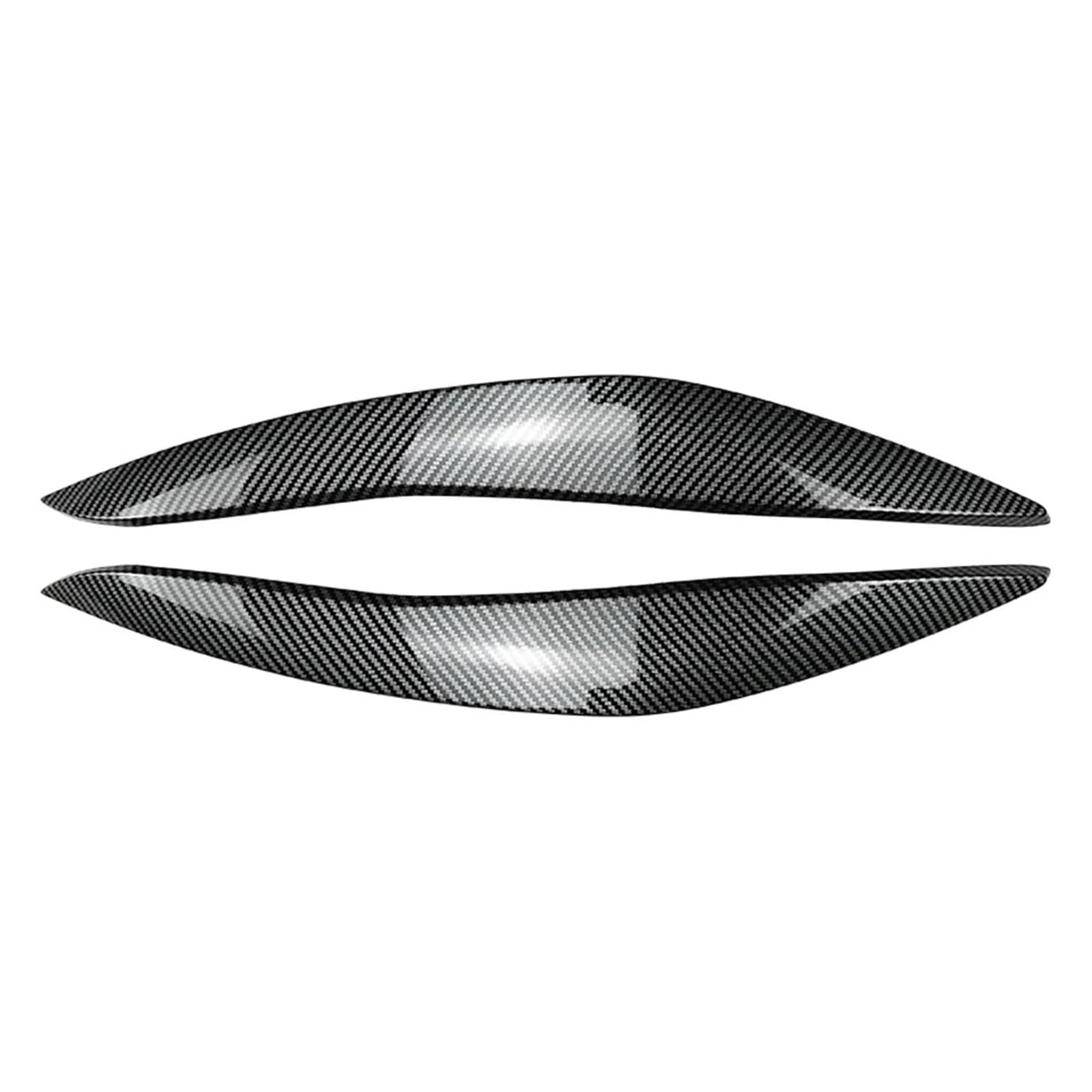 ZDPVK Autoscheinwerfer-Augenbraue Auto Frontscheinwerfer Augenlider Augenbrauenabdeckung Verkleidung, for BMW, for 5er F10 F11 2011-2014(Carbon Fiber Black) von ZDPVK