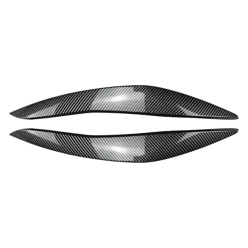 ZDPVK Autoscheinwerfer-Augenbraue Auto Frontscheinwerfer Augenlider Augenbrauenabdeckung Verkleidung, for BMW, for 5er F10 F11 2011-2014(Carbon Fiber Black) von ZDPVK