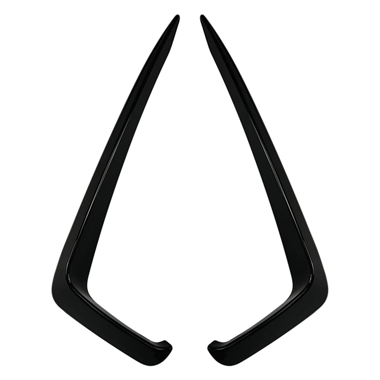ZDPVK Autoscheinwerfer-Augenbraue Auto Frontstoßstange Nebelscheinwerfer Licht Augenbrauen Augenlid Abdeckung Zierdekoration, for VW, for Jetta MK7 2019 2020 2021(Bright Black) von ZDPVK