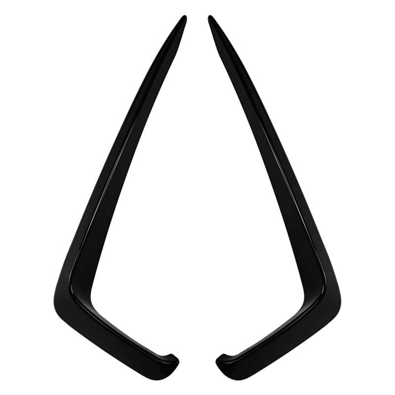ZDPVK Autoscheinwerfer-Augenbraue Auto Frontstoßstange Nebelscheinwerfer Licht Augenbrauen Augenlid Abdeckung Zierdekoration, for VW, for Jetta MK7 2019 2020 2021(Bright Black) von ZDPVK