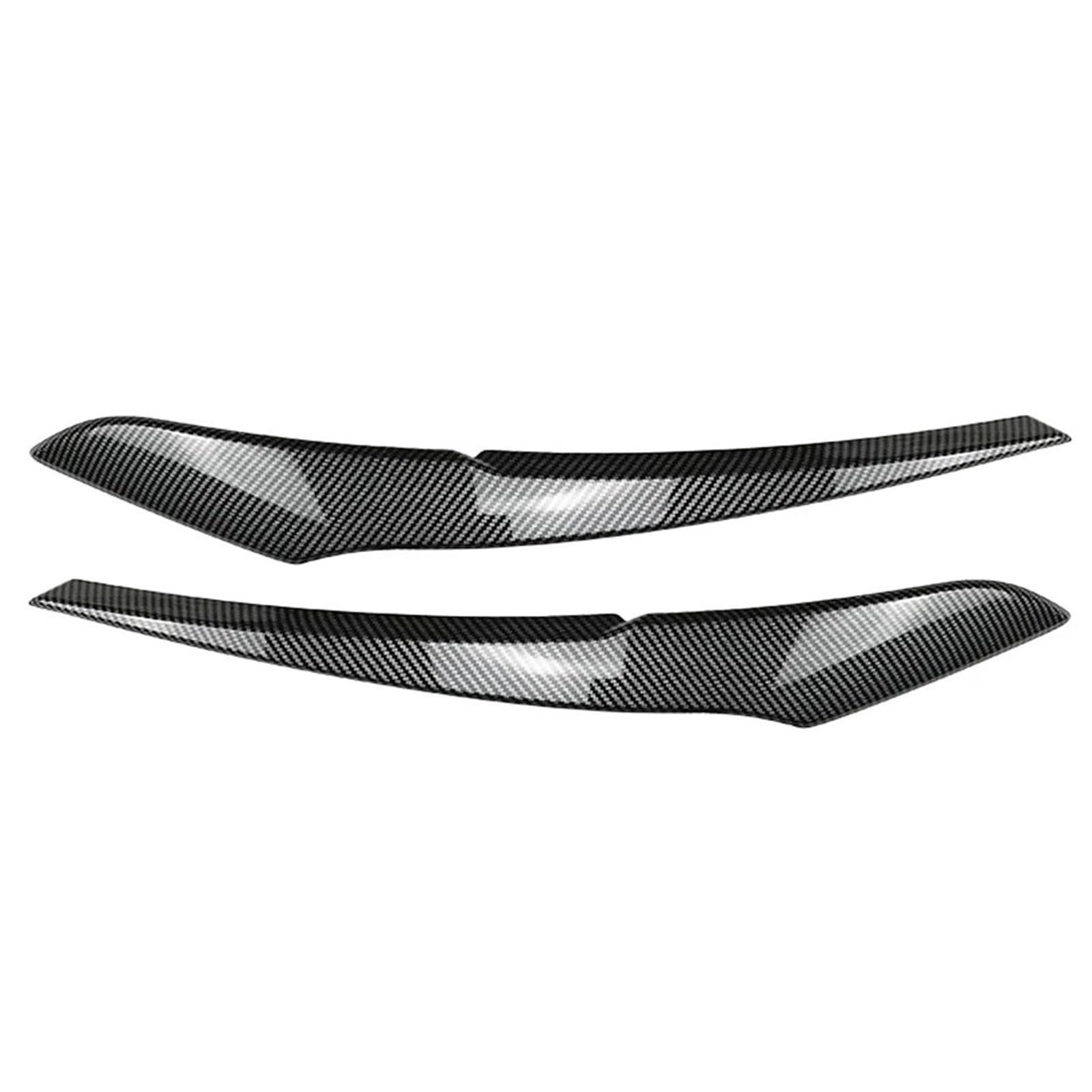 ZDPVK Autoscheinwerfer-Augenbraue Autoscheinwerfer-Augenbrauen-Augenlidabdeckung, Dekorationsverkleidung, for BMW, for 1er F20 F21 Basisversion 2011-2014(Carbon Fiber Black) von ZDPVK