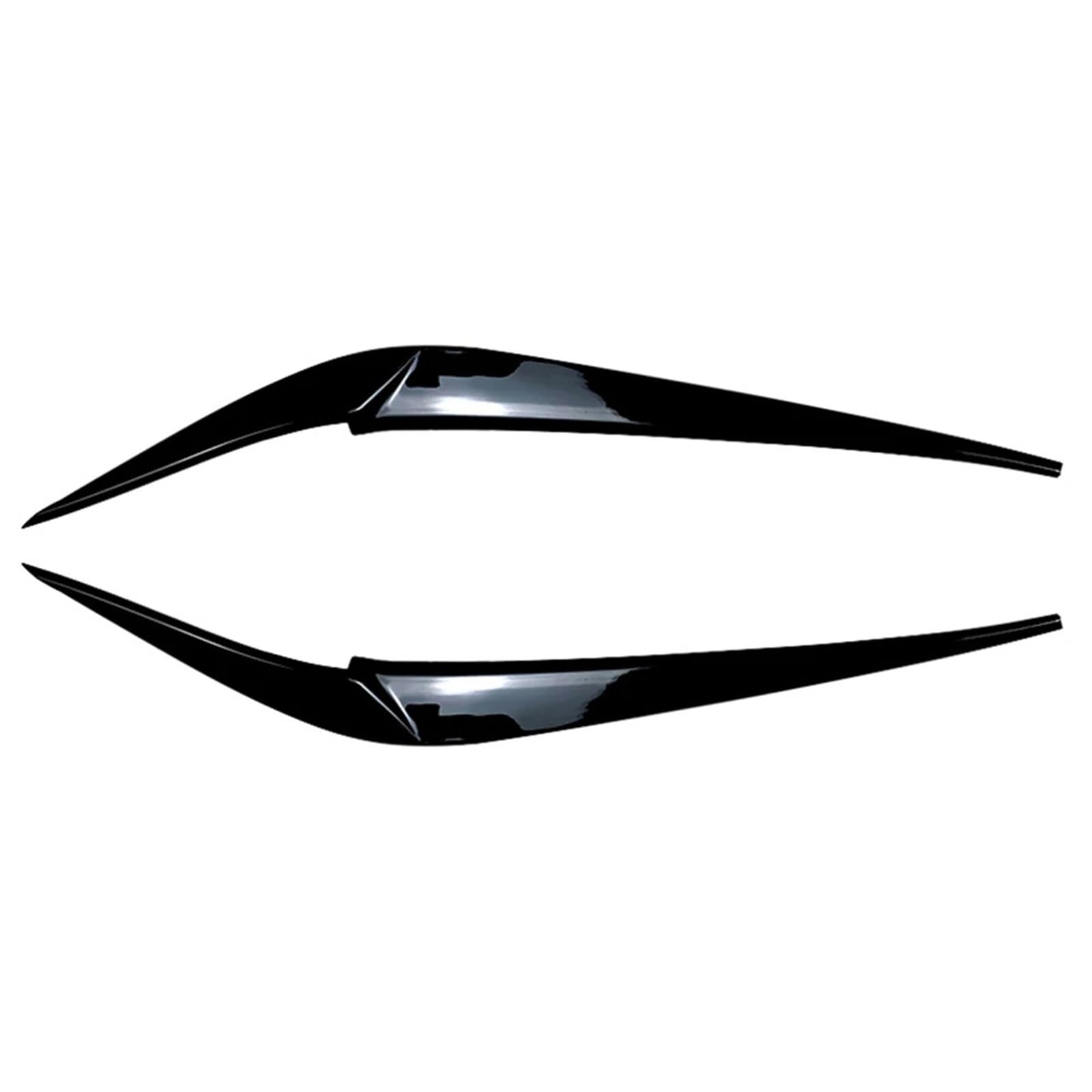 ZDPVK Autoscheinwerfer-Augenbraue Autoscheinwerfer-Augenbrauen-Augenlidabdeckung, Dekorationsverkleidung, for BMW, for X3 X4 G01 G02 2018-2021(Glossy Black) von ZDPVK