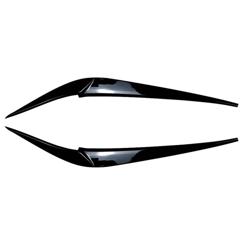 ZDPVK Autoscheinwerfer-Augenbraue Autoscheinwerfer-Augenbrauen-Augenlidabdeckung, Dekorationsverkleidung, for BMW, for X3 X4 G01 G02 2018-2021(Glossy Black) von ZDPVK
