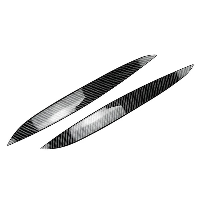 ZDPVK Autoscheinwerfer-Augenbraue Autoscheinwerfer-Augenbrauen-Augenlidabdeckung, Dekorationsverkleidung, for VW, for Golf 4 MK4 1997-2005(Carbon Fiber Black) von ZDPVK