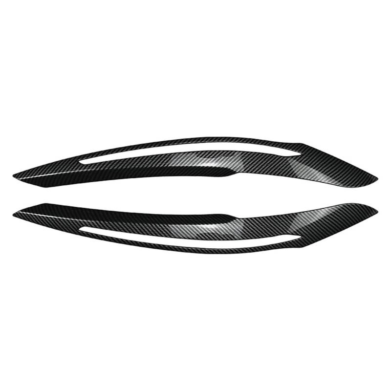 ZDPVK Autoscheinwerfer-Augenbraue Autoscheinwerfer-Augenbrauen-Augenlider-Abdeckung, dekorativ, for BMW, for 1er F20 F21 Advance Version 2011-2014(Carbon Fiber Black) von ZDPVK