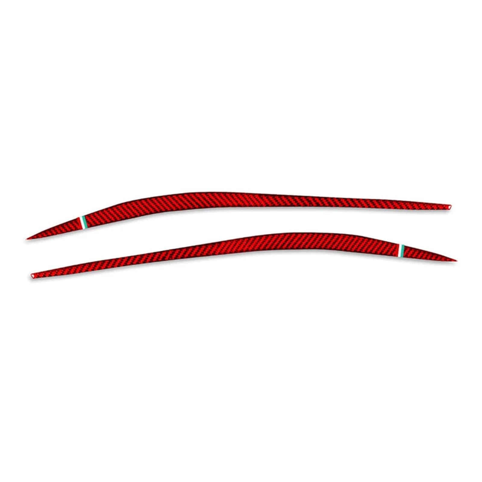 ZDPVK Autoscheinwerfer-Augenbraue Autoscheinwerfer Augenbrauen Augenlider Abdeckung Trim, for Alfa, for Romeo Giulia 2015 2016 2017 2018 2019 2020 2021 2022 2023 2024(Red with Italy Flag) von ZDPVK