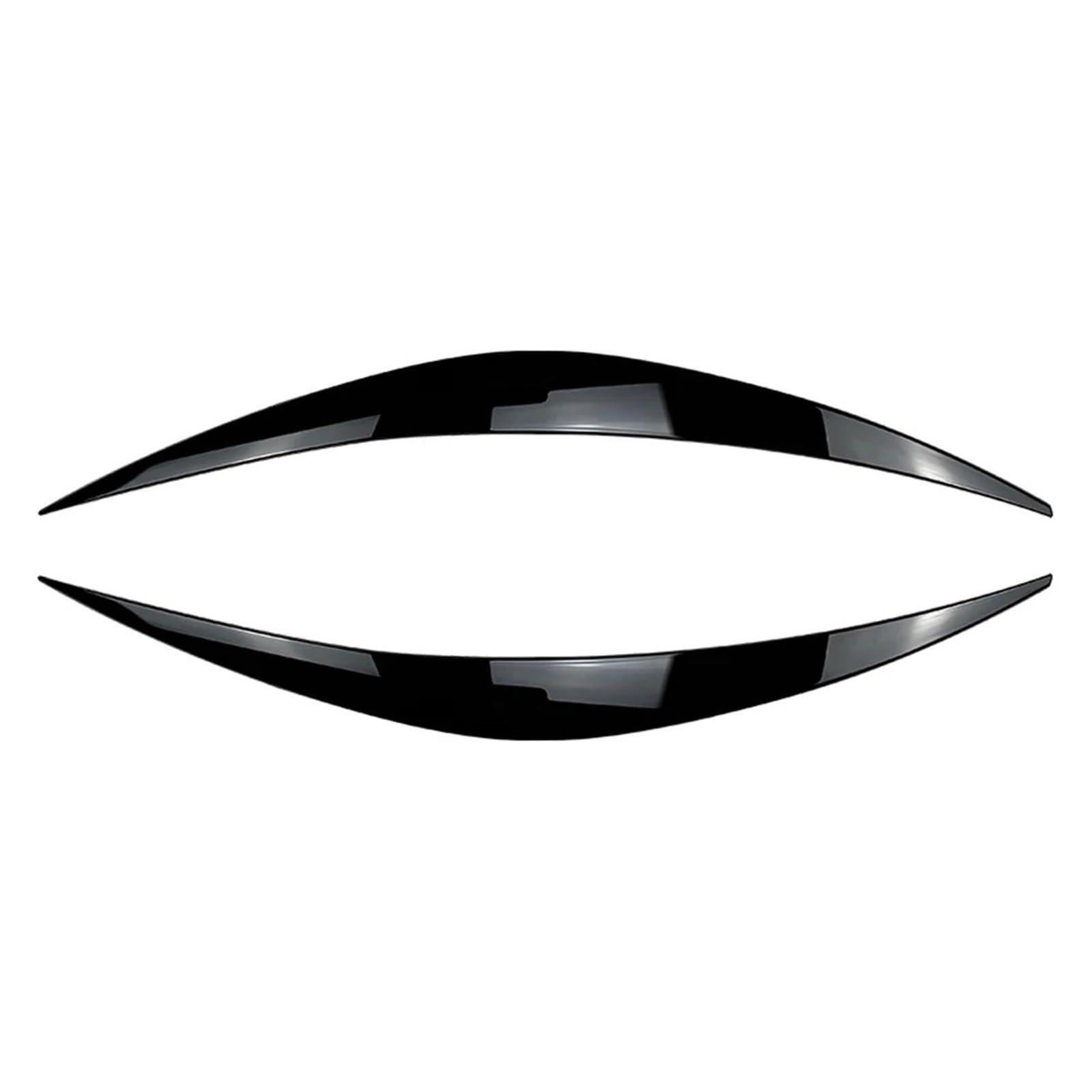 ZDPVK Autoscheinwerfer-Augenbraue Autoscheinwerfer-Augenlid-Augenbrauen-Dekorationsleisten, for Hyundai, for I30 I30N MK3 2017-2020(Bright Black) von ZDPVK