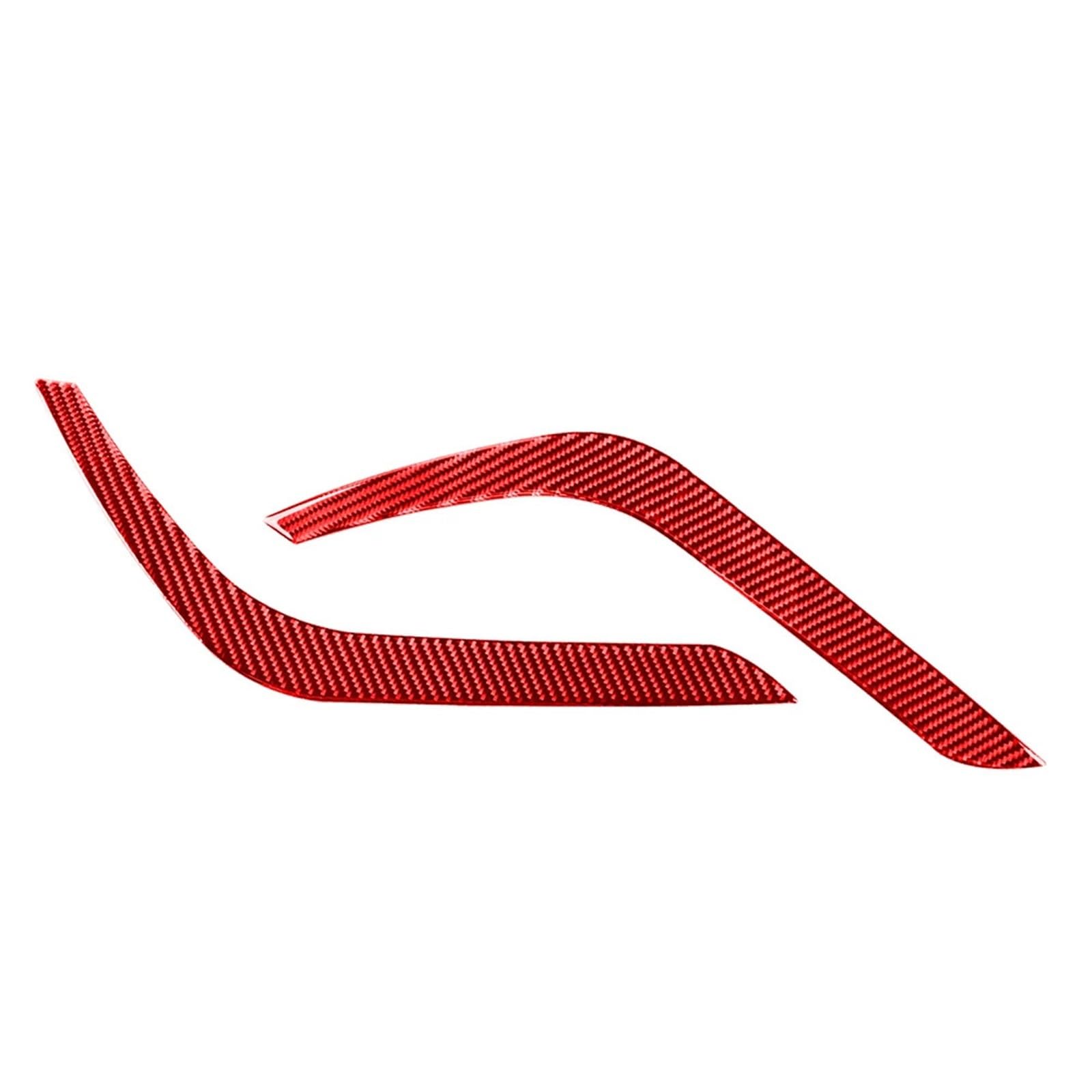 ZDPVK Autoscheinwerfer-Augenbraue Autoscheinwerfer-Augenlider, Augenbrauenabdeckung, Scheinwerfer-Dekorationsverkleidung, for Toyota, for Tundra 2014-2021(Carbon Fiber Red) von ZDPVK