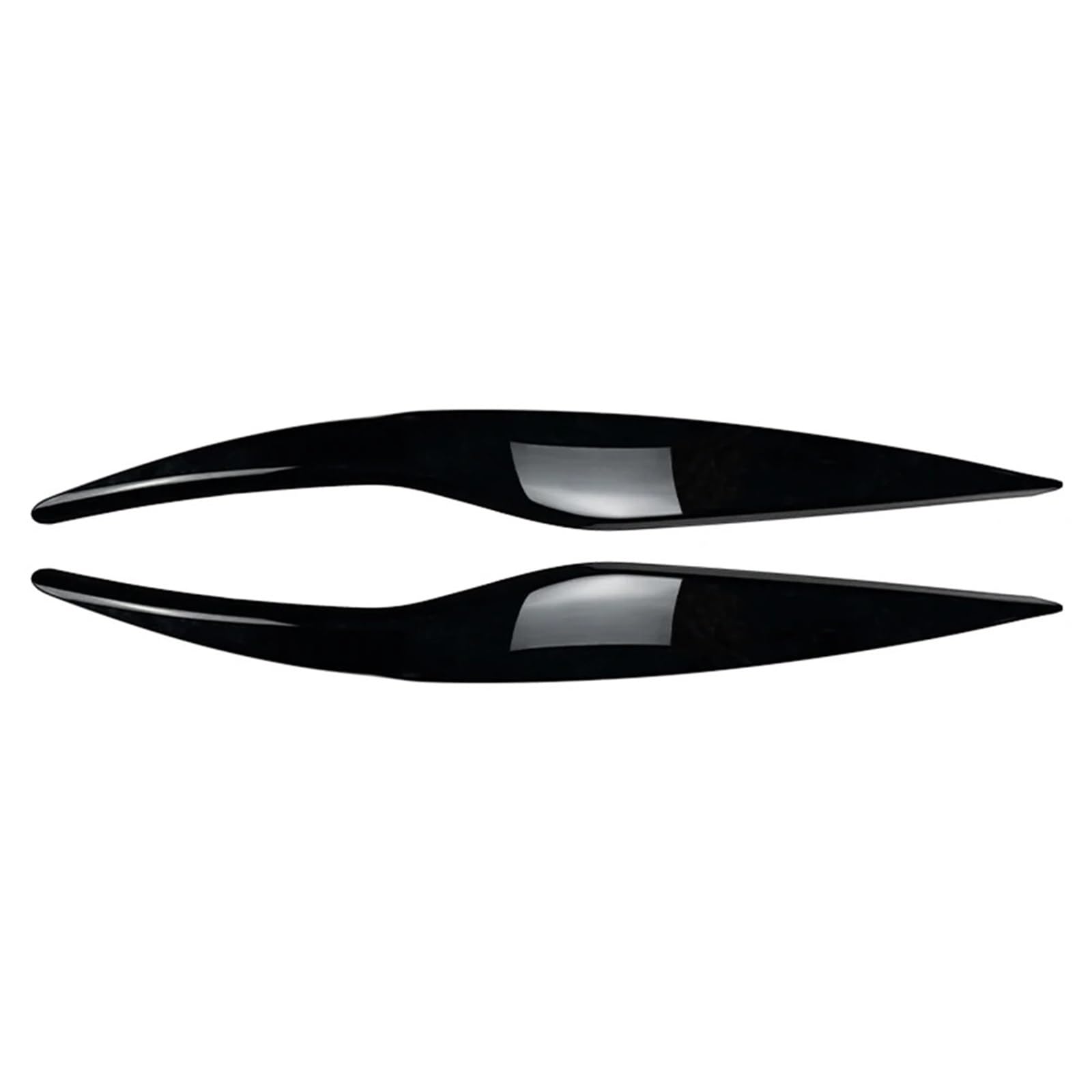 ZDPVK Autoscheinwerfer-Augenbraue Autoscheinwerfer Scheinwerfer Augenbrauen Augenlider Rahmenabdeckung Verkleidung, for Ford, for Fiesta MK6 2008-2012(Glossy Black) von ZDPVK