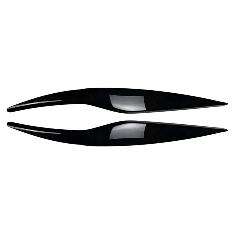 ZDPVK Autoscheinwerfer-Augenbraue Autoscheinwerfer Scheinwerfer Augenbrauen Augenlider Rahmenabdeckung Verkleidung, for Ford, for Fiesta MK6 2008-2012(Glossy Black) von ZDPVK