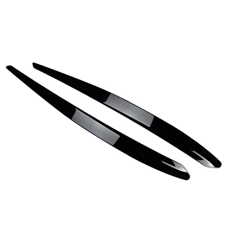 ZDPVK Autoscheinwerfer-Augenbraue Autoscheinwerfer Scheinwerfer Augenbrauen Augenlider Rahmenabdeckung Verkleidung, for Skoda, for Superb B8 2015-2019(Glossy Black) von ZDPVK