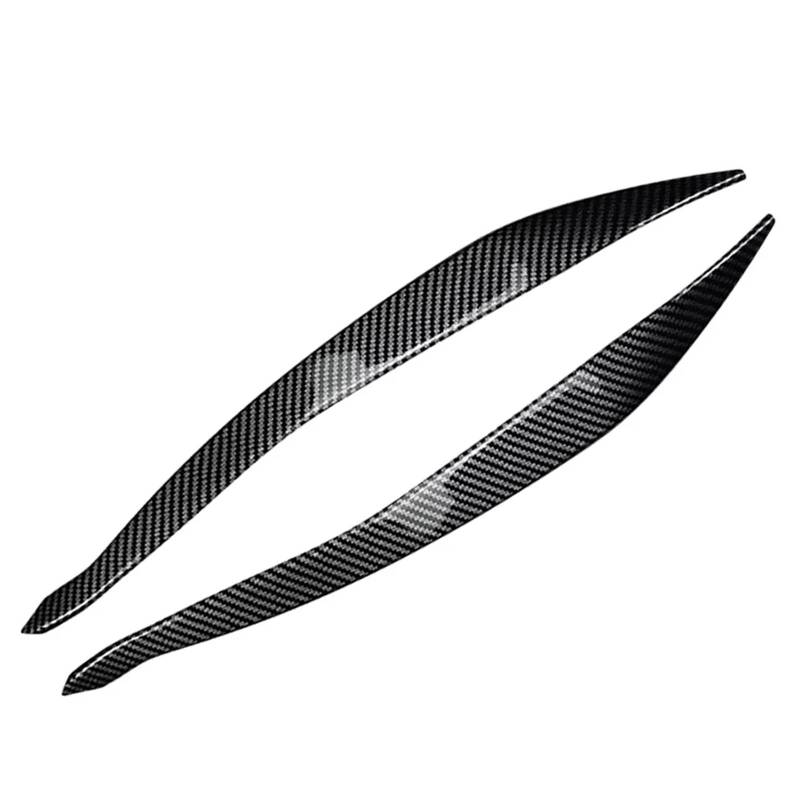 ZDPVK Autoscheinwerfer-Augenbraue Autoscheinwerfer Scheinwerfer Augenbrauen Scheinwerferabdeckung Zieraufkleber Kohlefaser ABS, for BMW, for 5er F10 F11 2015 2016 2017(Carbon Fiber Look) von ZDPVK
