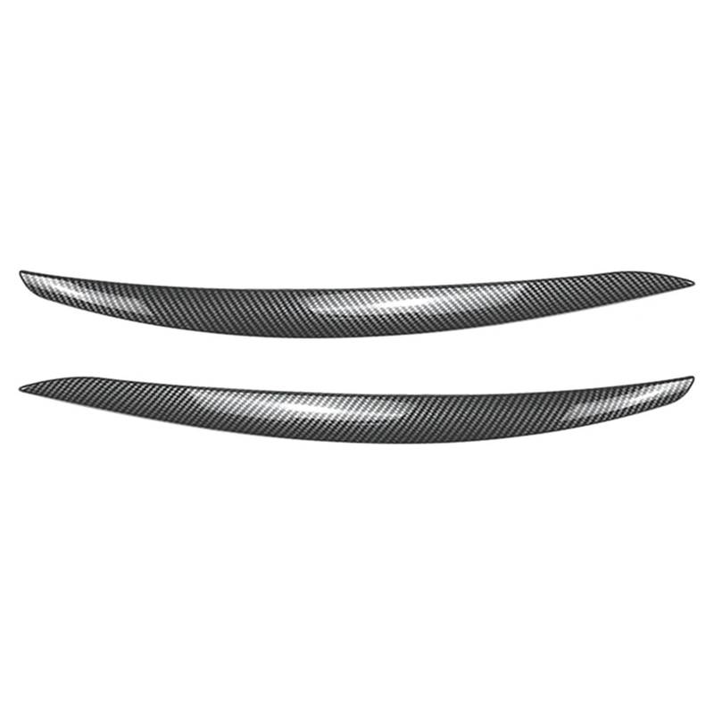 ZDPVK Autoscheinwerfer-Augenbraue Autoscheinwerfer Scheinwerfer Augenlider Augenbrauenabdeckung Dekorationsverkleidung, for BMW, for E92 E93 3er 2-Türer Paar M3 2005-2013(Carbon Fiber Black) von ZDPVK