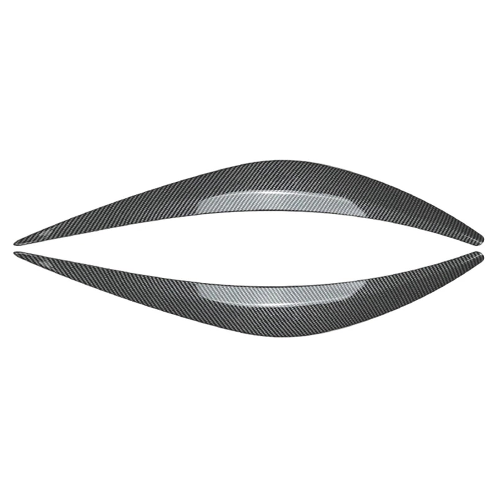 ZDPVK Autoscheinwerfer-Augenbraue Autoscheinwerfer Scheinwerfer Augenlider Augenbrauenabdeckung Verkleidung, for Infiniti, for Q50 Q50S Q60 2014-2023(Carbon Fiber Black) von ZDPVK